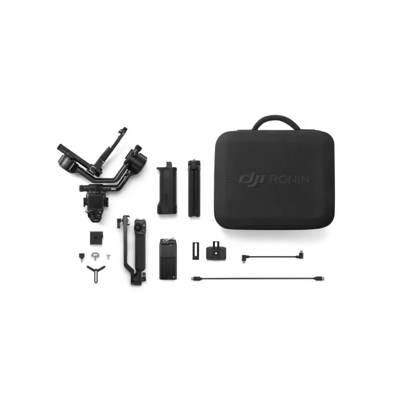 Käsikaamera stabilisaator DJI RS 5 combo — alumiinium, 30 h aku, 1,46 kg, must