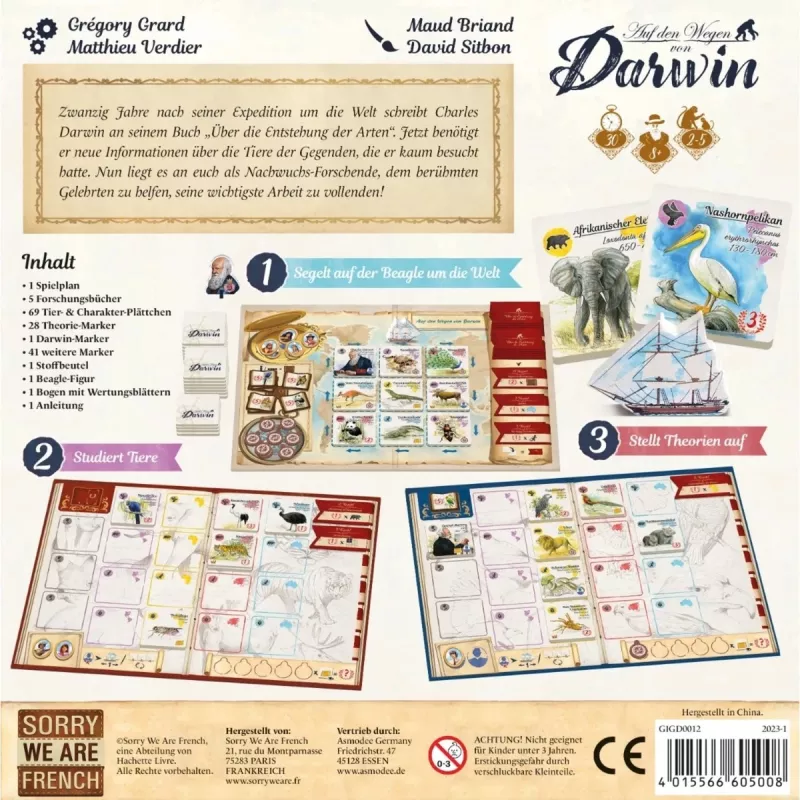 to den Wegen von Darwin, lauamäng