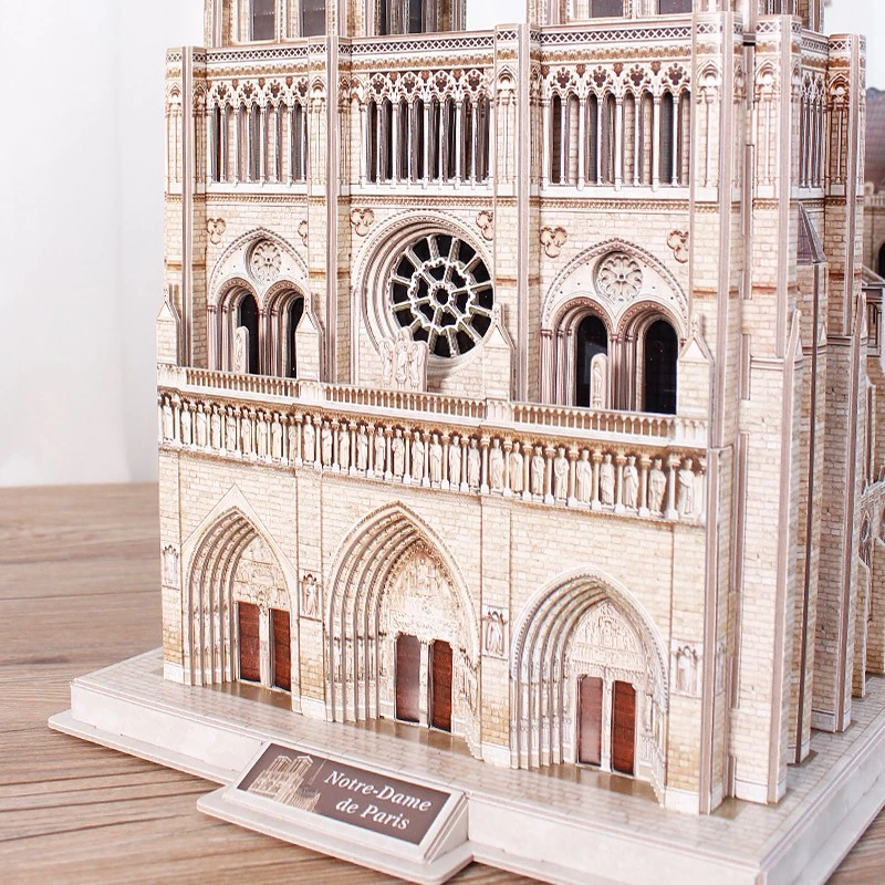 3D pusle CubicFun Notre Dame, 293 tk, katedraali makett