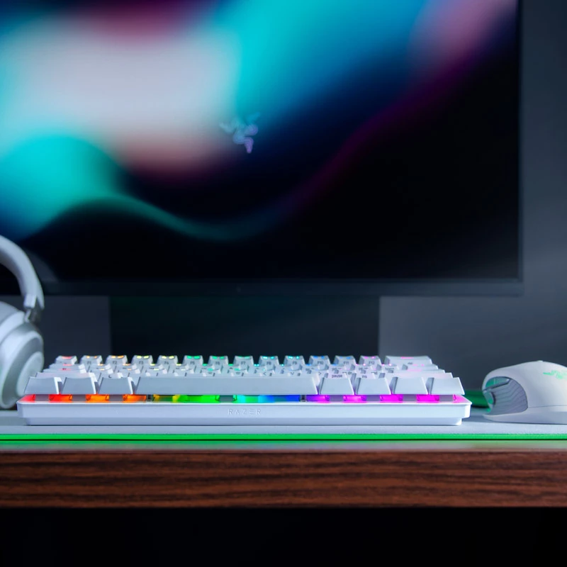 Razer Huntsman Mini klaviatuur mängimiseks USB QWERTY inglise valge