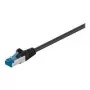 Wentronic Goobay CAT 6a patch-kaabel, S/FTP (PiMF), Must, 3 m - LSZH Halogen-Free, Copper (93787)