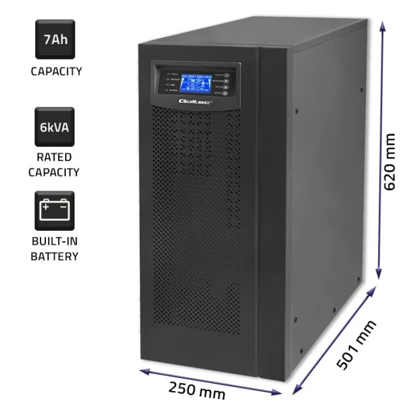 Inverter QOLTEC Pure Sine Wave 1000W 12V mudel 53982