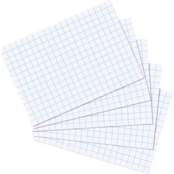 Indekskaart Herlitz 10621290 valge 100 tk