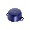 Staub 24 cm ümmargune malmkookott tumesinine