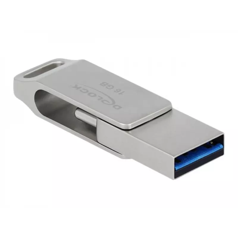 USB-mälupulk DeLOCK 64 GB USB-C Type-A pöördmetallkorpuses