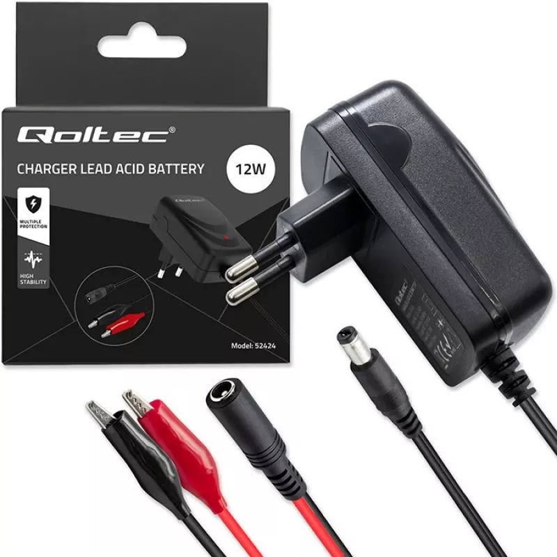 Aku laadija QOLTEC laadija AGM GEL STD 12V 1.5A