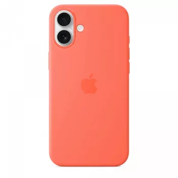 iPhone 16 Plus silikoonümbris MagSafe'iga - Tangerine
