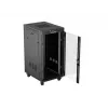 Võrgukapp LANBERG 19 tolli 24U 600x800 mm must, klaasukse ja LCD väljalõikega (lamepakendis) v2