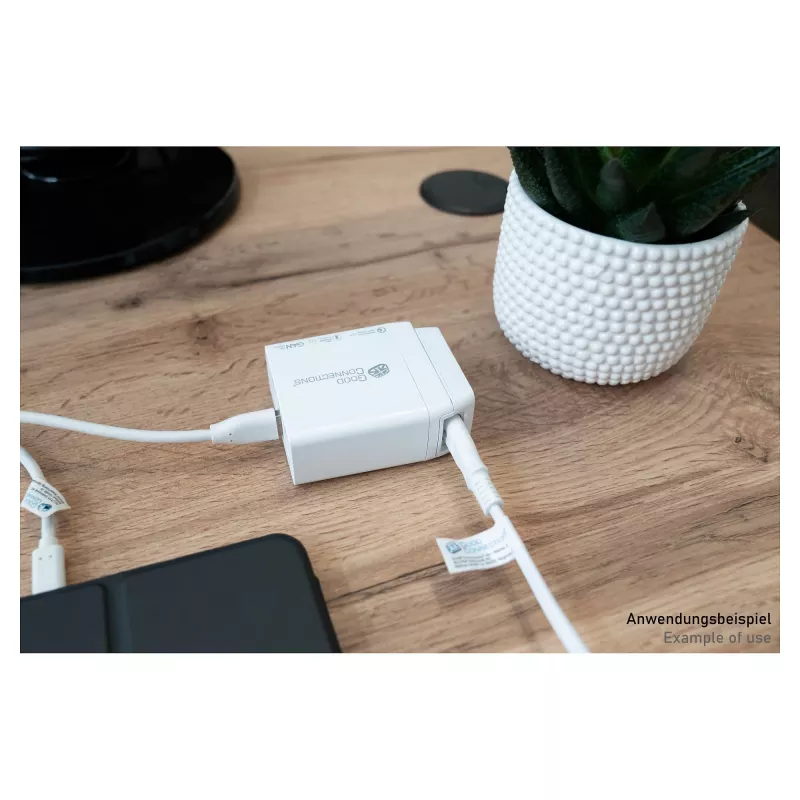 Netzkabeladapter für Good Connections Ladegeräte (PCA-WxxxW), weiß (PCA-W008W)