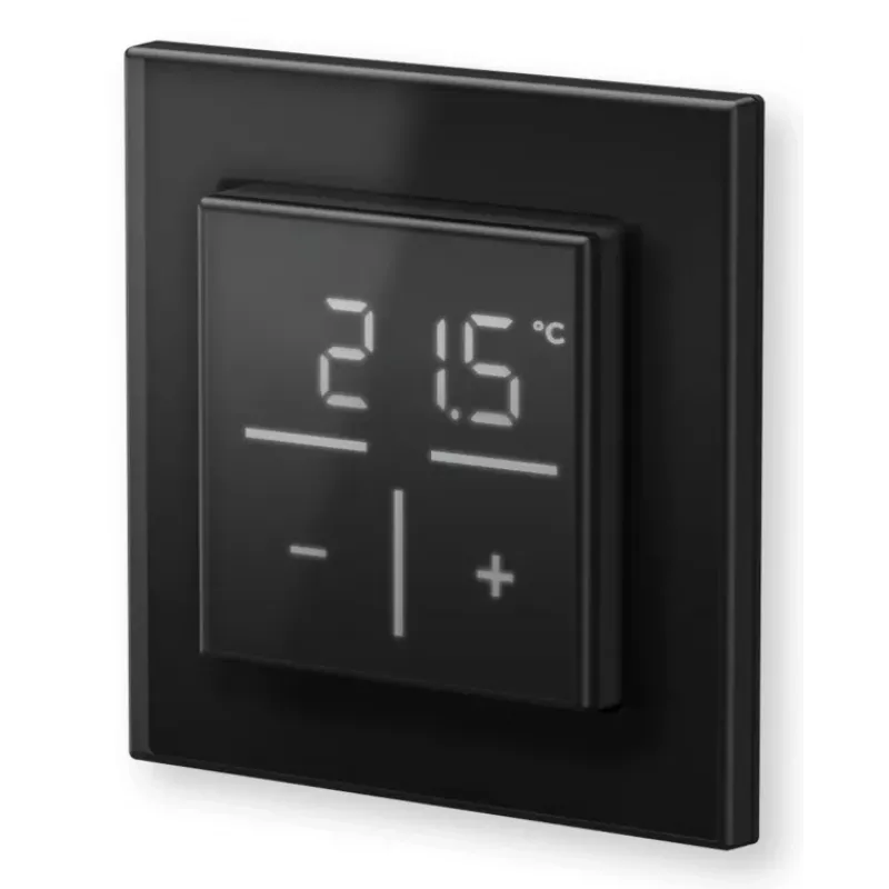 Klaasist seinatermostaat Homematic IP 161570A0 — digitaalne, must, 230 V, IP20