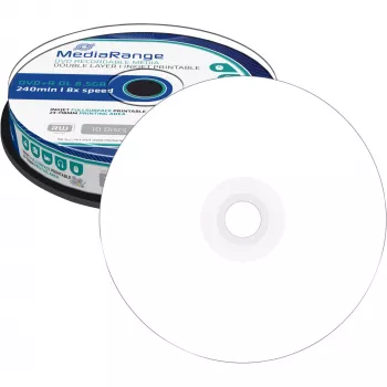 DVD+R DL MediaRange MR468 8,5 GB 8x valge tindiprinditav 10 tk spindlil