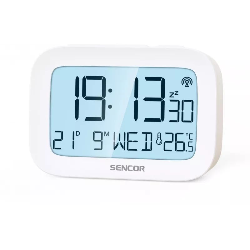 Digital alarm clock SENCOR SRC 2200 with LED display and battery backup