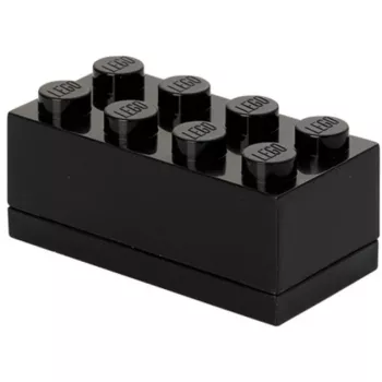 room copenhagen LEGO Mini Box 8 (must) — kompaktne korraldaja väikeste esemete jaoks