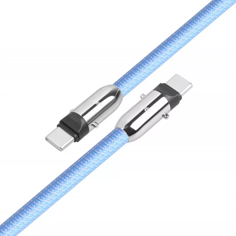 2in1 USB-C kaabel 1m sinine