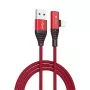 USB 2-in-1 laadimis-/andmekaabel Devia Strom Series 1.2 m — punane