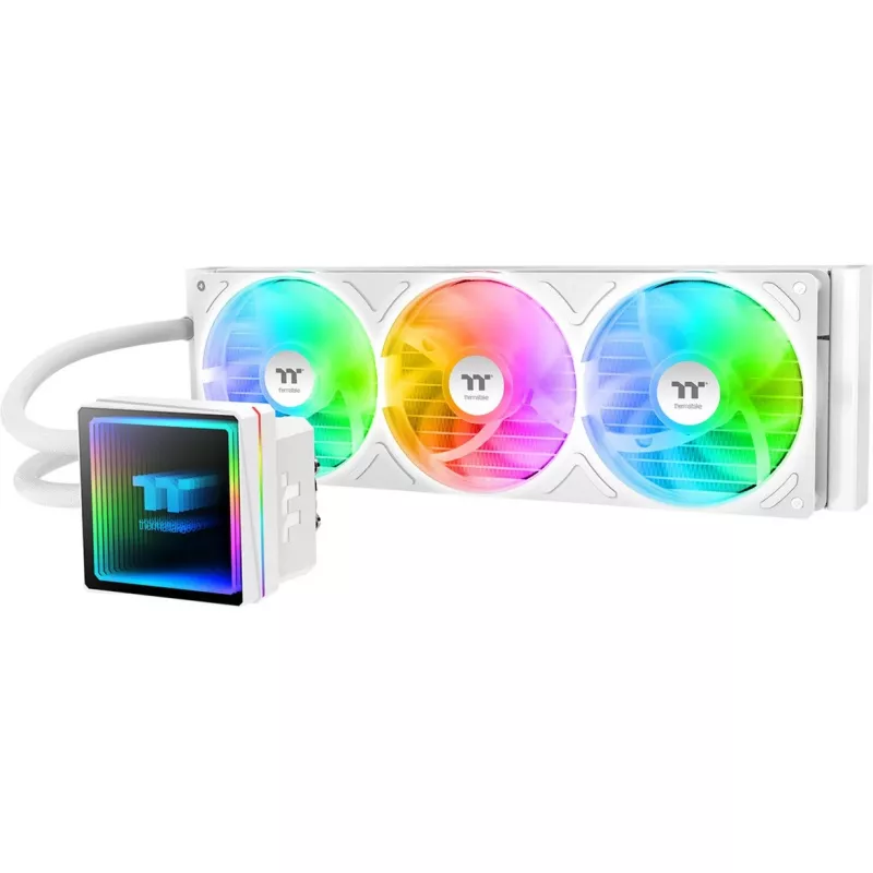 Vedelikjahutusega protsessorijahuti THERMALTAKE TH360 V3 ARGB Sync Snow Edition (3x120mm, ARGB, AIO)