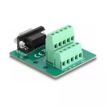 DeLOCK D-Sub 9-pin isane klemmiplokk DIN-liistule Laius 51 mm Sügavus 58 mm Kõrgus 30 mm