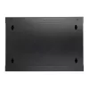 EXTRALINK LITE 6U 530X400 SEINAKINNITATAV RACK-KAPP MUST RIIULIGA