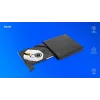 Väline õhuke DVD±RW-seade SAVIO AK-43, USB 2.0, must, toetab CD/DVD lugemist/kirjutamist (24x CD, 8x DVD)