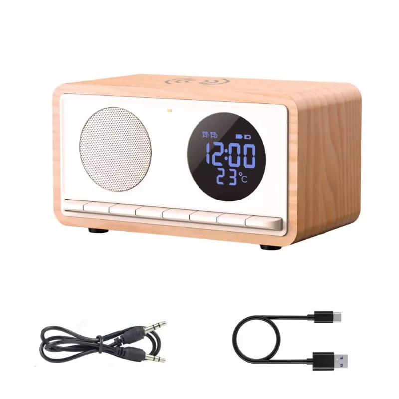 MANTA RDI912W Rimini kellraadio, Bluetooth ja juhtmevaba laadimine, valge