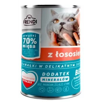 FRENDI lõhekuubikutega õrna kastmes - märg kassitoit - 400g