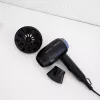 Föön Taurus Studio Glow 1500 — 1400 W, 3 kuumusastet, 2 kiirust, kokkupandav, riputatav, must