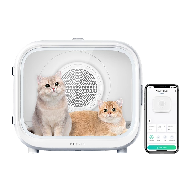 PETKIT AirSalon Max Pro nutikas lemmikloomakuivati kassidele, valge, mudel PD10 Max