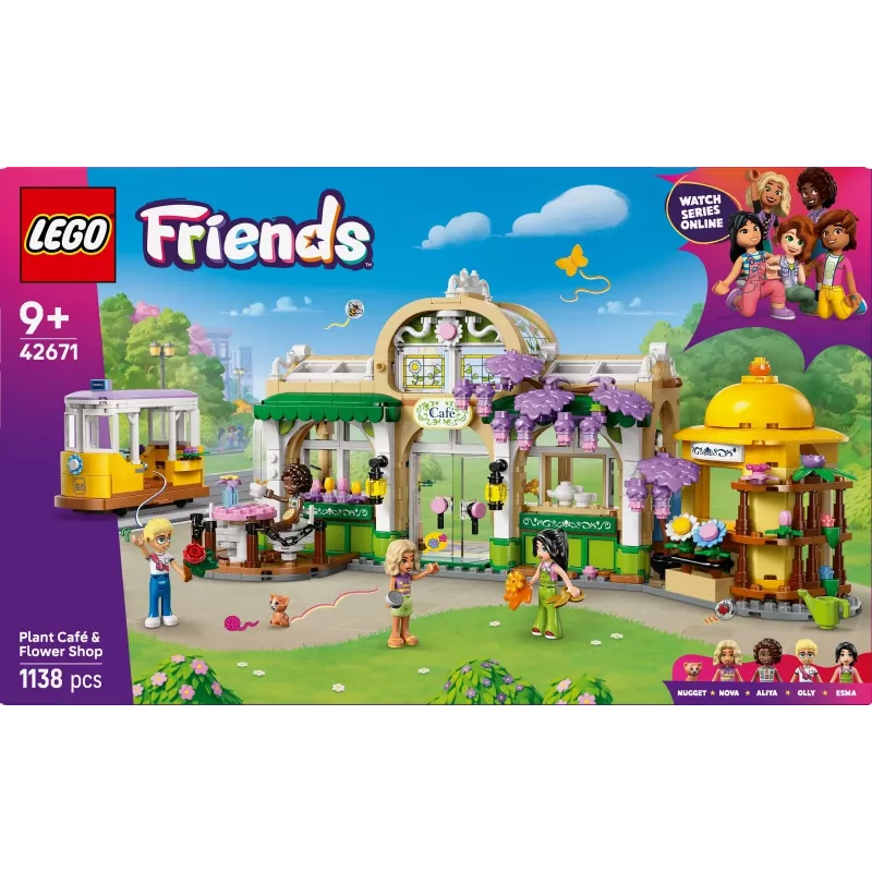 LEGO komplekt LEGO FRIENDS 42671 Taimede kohviku ja lillepoe mängukomplekt kohviku ja lillepoe funktsioonidega