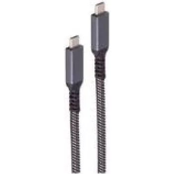 shiverpeaks BS14-75004 USB-kaabel 1 m USB 3.2 Gen 2 (3.1 Gen 2) USB C Must - Valge (BS14-75004)