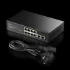 Võrgulüliti Cudy FS1010PG — 10/100 Mbps, 8 PoE-porti, 2 uplinki, 120W PoE-eelarve, metallkorpus