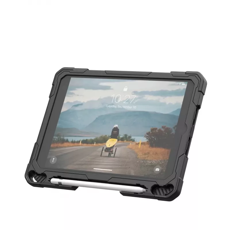Tahvelarvuti kaitseraam Urban Armor Gear Plasma Healthcare Apple iPad 10.9 tolli (10. põlvkond, 2022) jaoks — 27,7 cm, alusrežiim, 0,49 kg