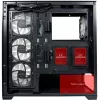 LC-Power korpus MidiTower 715B must USB3.2/Audio ilma toiteplokita SEAMLESS_X (LC-715B-ON)