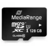 MediaRange MR945 - Mälupliias (microSDXC koos SD-adapteriga) - 128GB - UHS-I / Class10 - microSDXC - Must (MR945)