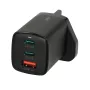 iBOX C-65 Must, GaN 65W universaalne laadija UK pistikuga