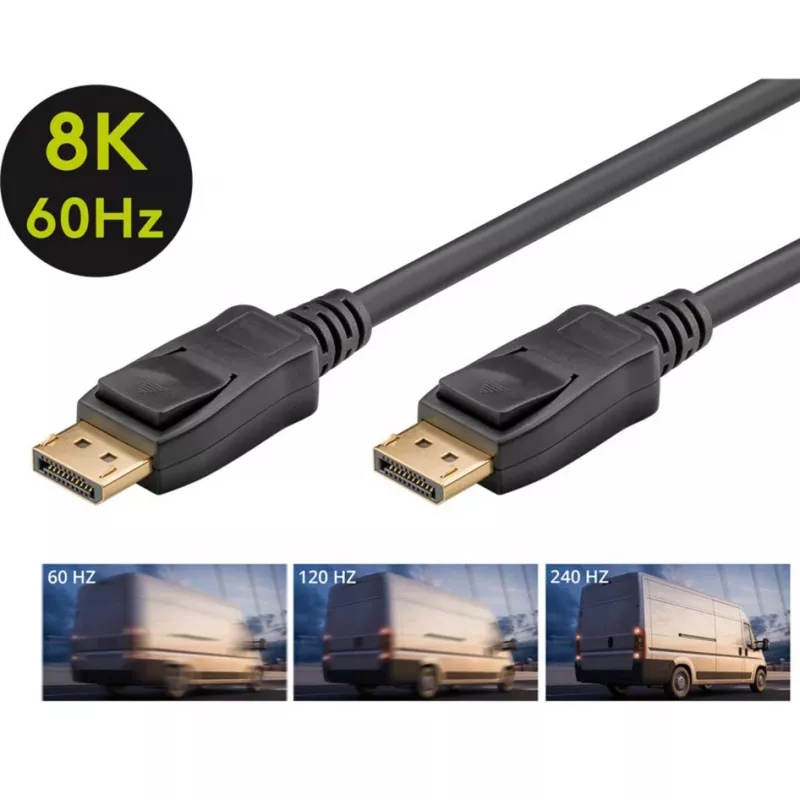 DisplayPort kaabel Goobay 74779 3 m Must G-Sync FreeSync