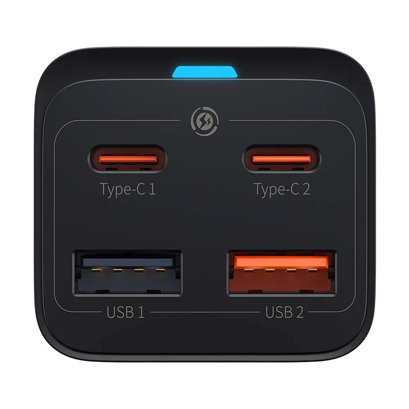 Laadija Baseus GaN3 Pro mobiiltelefon tahvelarvuti must vahelduvvool sisetingimustes 15 V 3 A