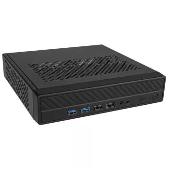 Akasa Cypher MX3 - Mini Tower - PC - SGCC - Must - Õhuke Mini-ITX - Kõvaketas - Toide (A-ITX38U3-M1B)