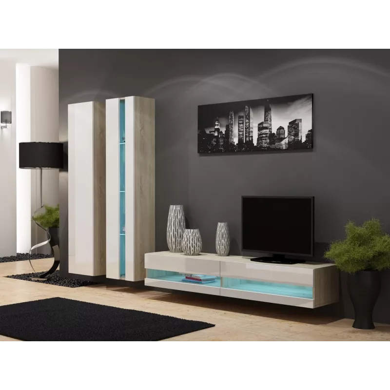 Cama riiul VIGO NEW 180/40/30 sonoma/valge läige