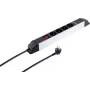 Pikendusjuhe ShiverPeaks S/CONN 4-pesane USB-portidega, kompaktne voolupikendus 4 pistikupesa ja integreeritud USB-laadimisega