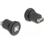 DeLOCK USB 2.0 Type-B to Type-A sisseehitatud pistik must 66744