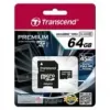 Transcend 64GB microSDXC UHS-I Flash-mälu TS64GUSDU1