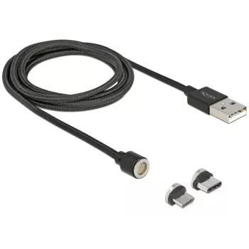 USB-kaabel DeLOCK 85723 USB 2.0 1,1 m USB A USB-C/Mikro-USB-B must