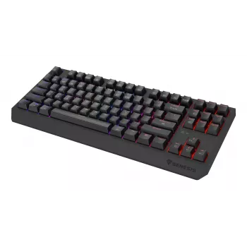 GENESIS Thor 230 TKL klaviatuur Mängimine USB + RF juhtmevaba + Bluetooth QWERTY USA inglise Must