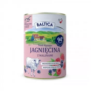 BALTICA regional flavours Lamb with raspberries - märg koeratoit - 400g