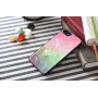 Kaitseümbris iKins Apple iPhone 8/7 jaoks vesilille mustriga, must