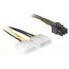 Toitekaabel PCI Express kaardile DeLOCK 82315 0,15m