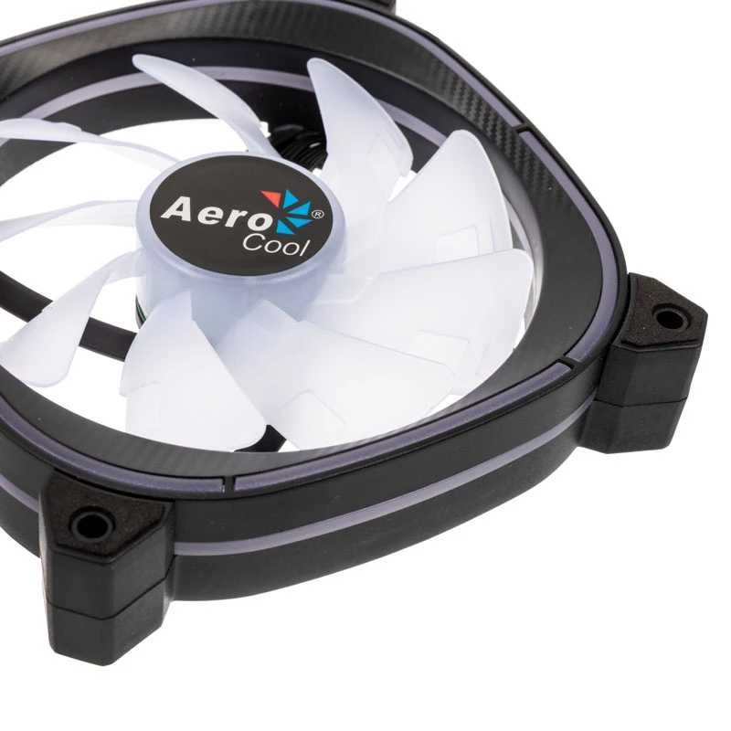 AEROCOOL 120mm Astro 12F ARGB LED korpuseventilaator — 120 mm, ARGB valgustus, 3-kontaktiline toiteühendus