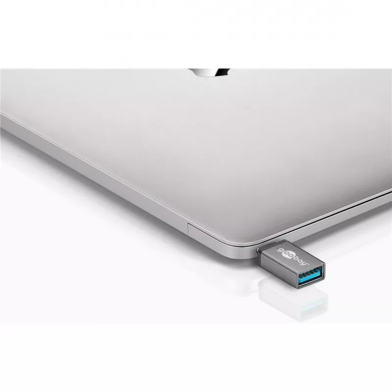 Wentronic Goobay USB-C™-adapter – USB 3.0 A-pesa, hall – ühenduseks USB-C™ ja USB-A seadmete vahel (56621)