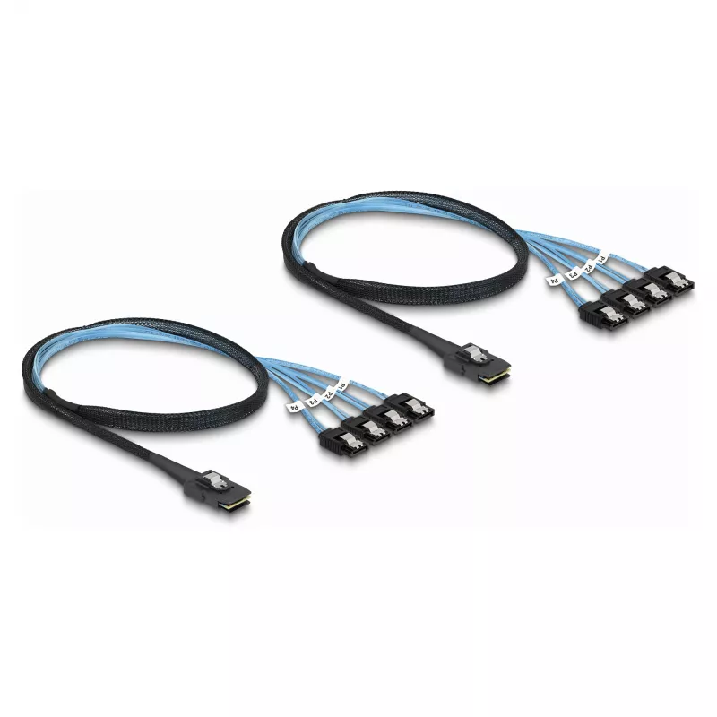 DeLOCK muundur M.2 2280 Key B+M isane 8 × SATA-le