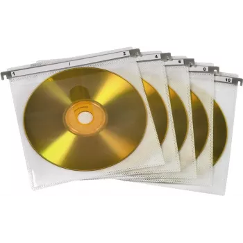 Hama CD/DVD kahekordsed kaitseümbrised, 50 tk pakend, valge, 2 plaati